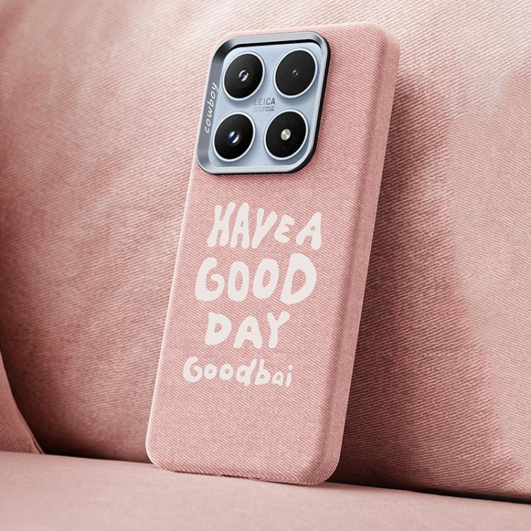 For Xiaomi 17 Beautiful Series Denim Texture Full Coverage Magnetic Phone Case