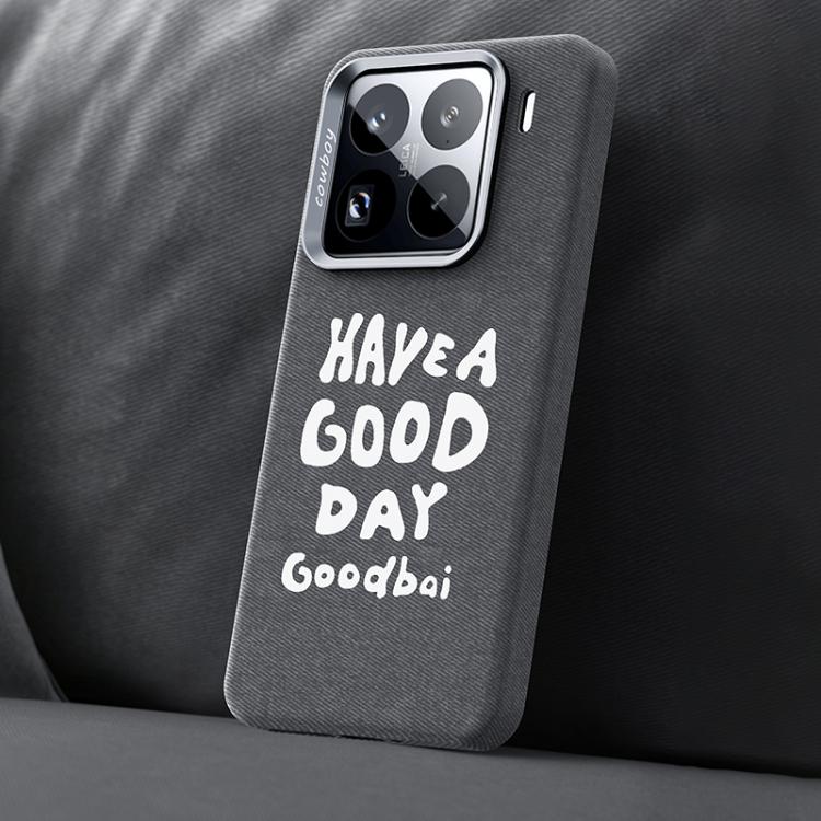 For Xiaomi 15S Pro Beautiful Series Denim Texture Full Coverage Magnetic Phone Case