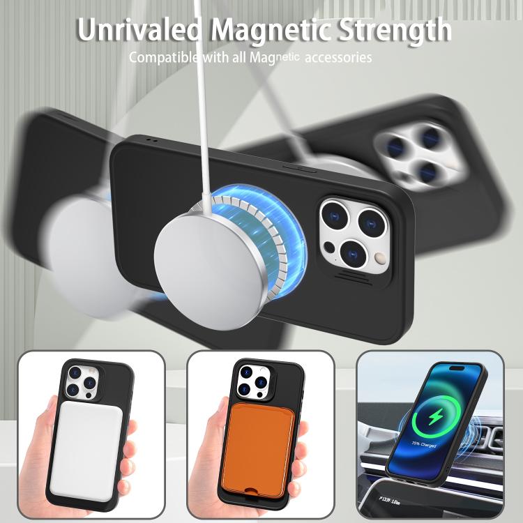 For iPhone 15 Pro Max Dark Star Series 360 Degree Rotation Ring Holder Magnetic Phone Case