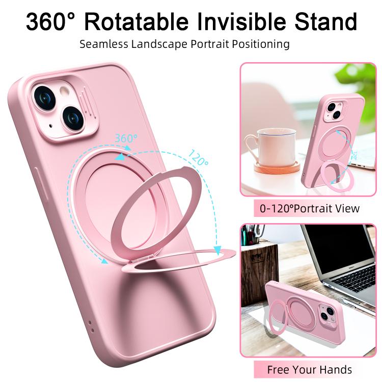 For iPhone 14 Dark Star Series 360 Degree Rotation Ring Holder Magnetic Phone Case