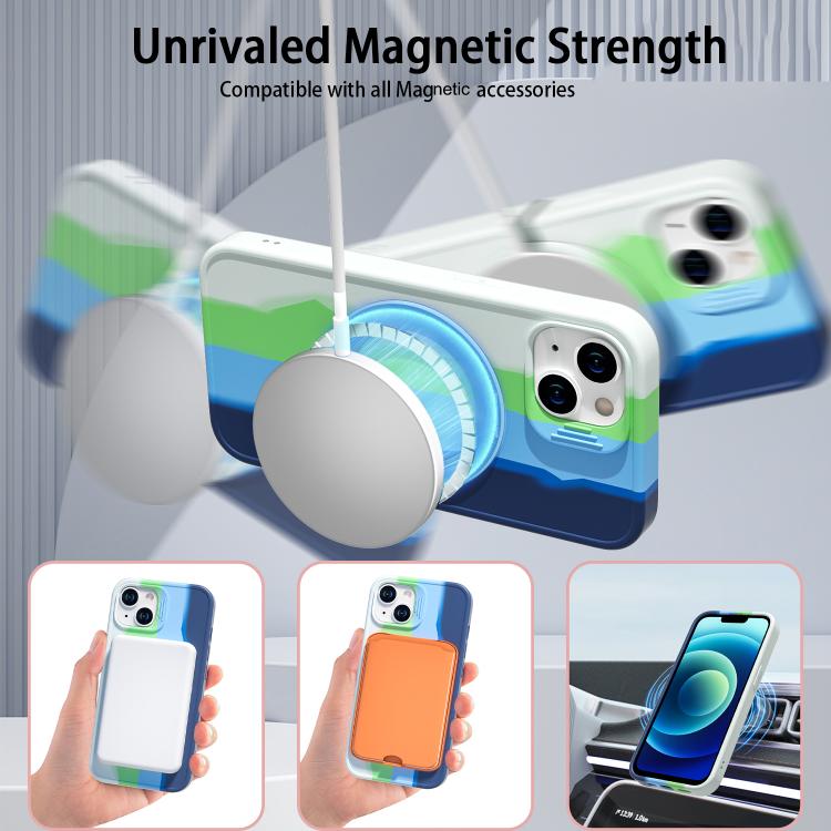 For iPhone 14 Dark Star Series 360 Degree Rotation Ring Holder Magnetic Phone Case