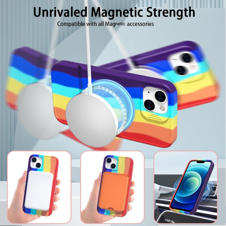 For iPhone 14 Dark Star Series 360 Degree Rotation Ring Holder Magnetic Phone Case