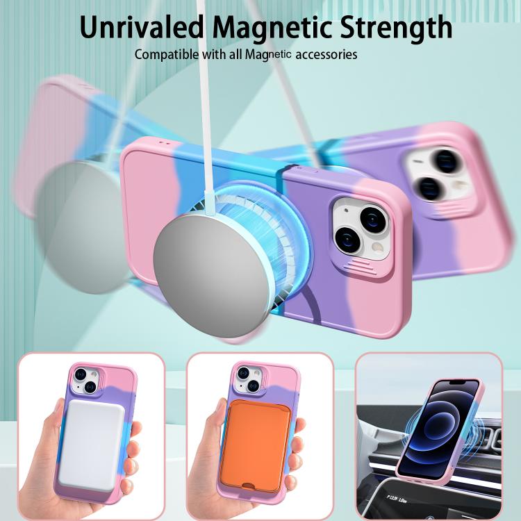 For iPhone 13 Dark Star Series 360 Degree Rotation Ring Holder Magnetic Phone Case