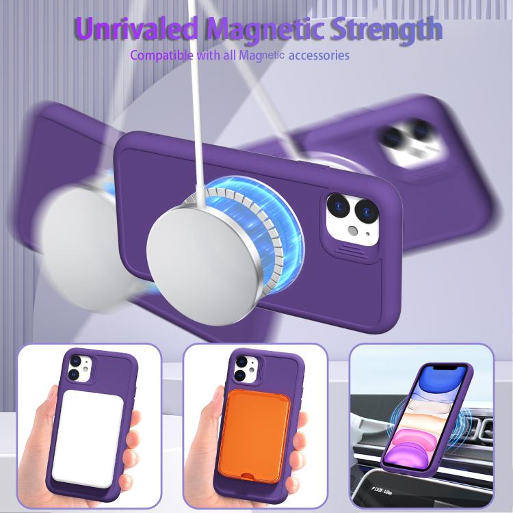 For iPhone 11 Dark Star Series 360 Degree Rotation Ring Holder Magnetic Phone Case