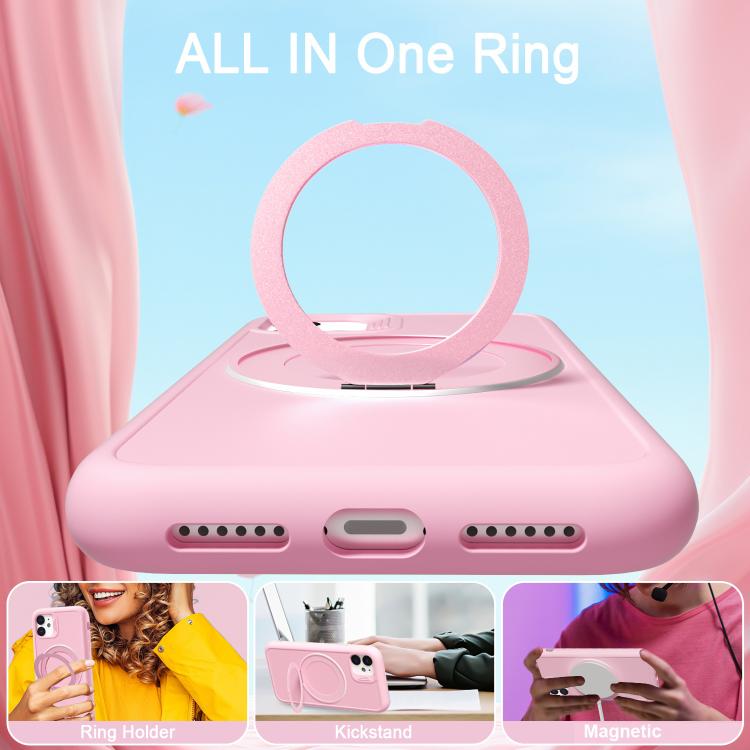 For iPhone 11 Dark Star Series 360 Degree Rotation Ring Holder Magnetic Phone Case