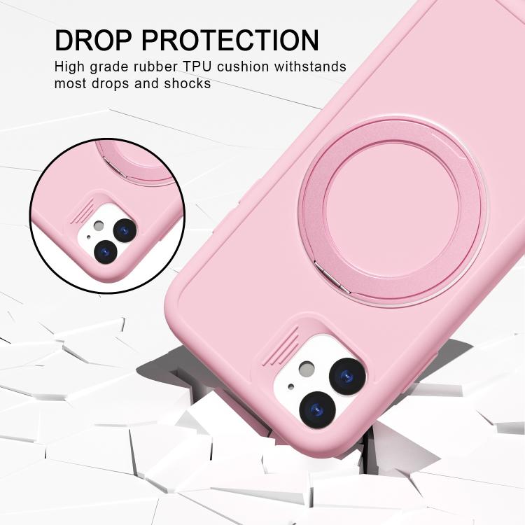 For iPhone 11 Dark Star Series 360 Degree Rotation Ring Holder Magnetic Phone Case