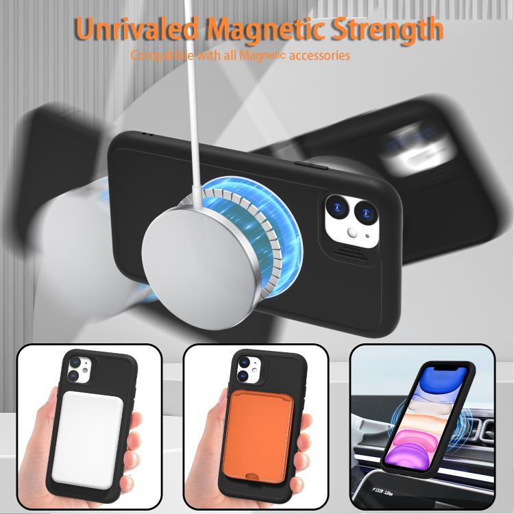 For iPhone 11 Dark Star Series 360 Degree Rotation Ring Holder Magnetic Phone Case