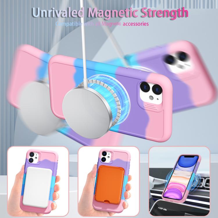 For iPhone 11 Dark Star Series 360 Degree Rotation Ring Holder Magnetic Phone Case