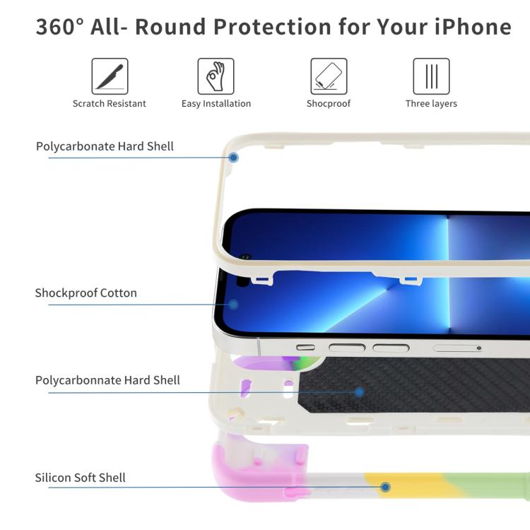 For iPhone 11 Dual Ring 360 Degree Rotation Holder PC Hybrid Silicone Phone Case