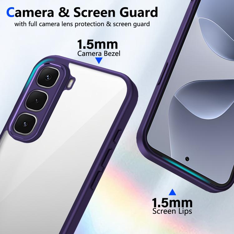 For Infinix Hot 70 4G Matte PC Skin-feel Shockproof Phone Case