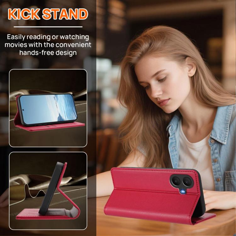 For TCL K70 5G Peony Embossed Magnetic RFID Vegan Leather Phone Case