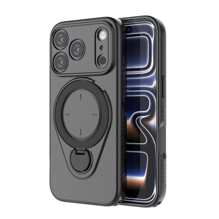 For iPhone 17 Pro Max WANLONFENG Ring Kickstand Phone Case with Screen Protector