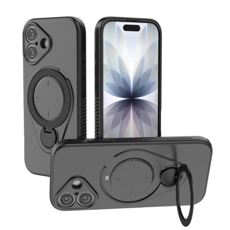 For iPhone 17 WANLONFENG Ring Kickstand Phone Case with Screen Protector
