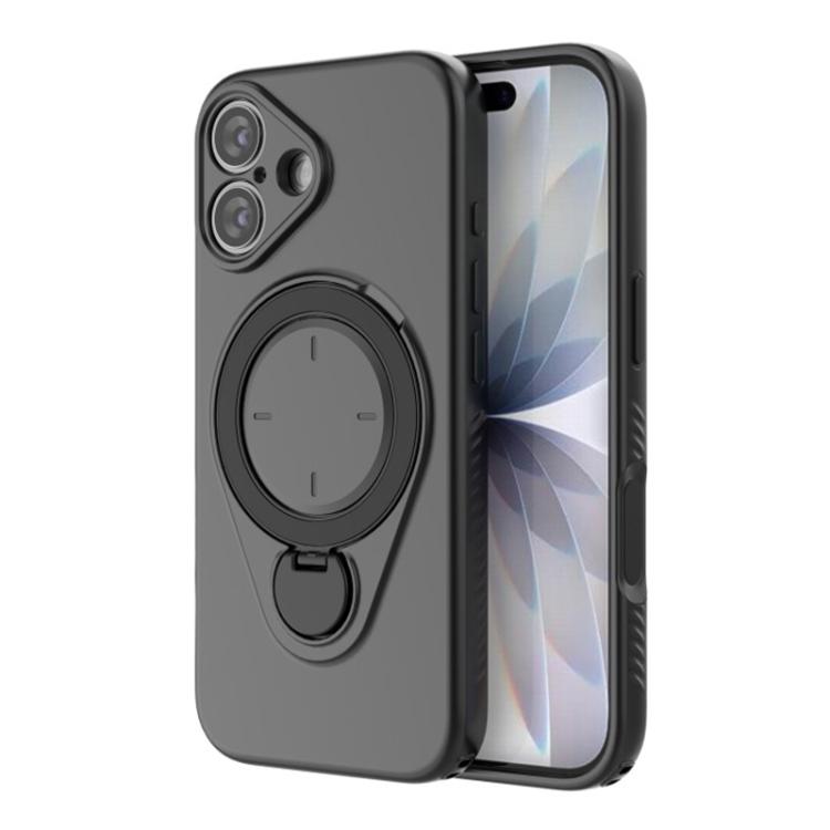 For iPhone 17 WANLONFENG Ring Kickstand Phone Case with Screen Protector