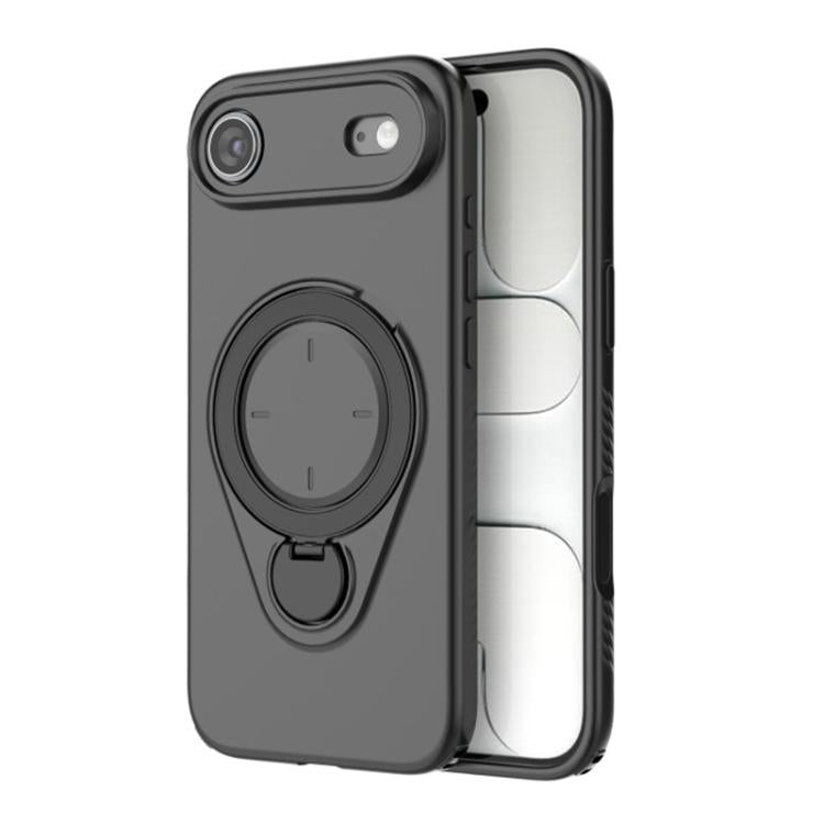 For iPhone Air WANLONFENG Ring Kickstand Phone Case with Screen Protector