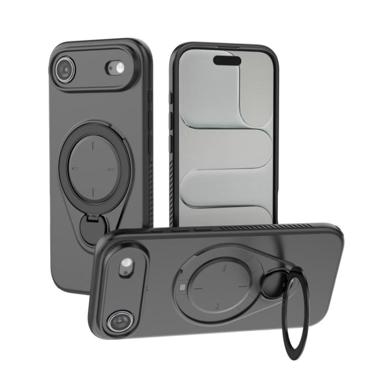 For iPhone Air WANLONFENG Ring Kickstand Phone Case with Screen Protector
