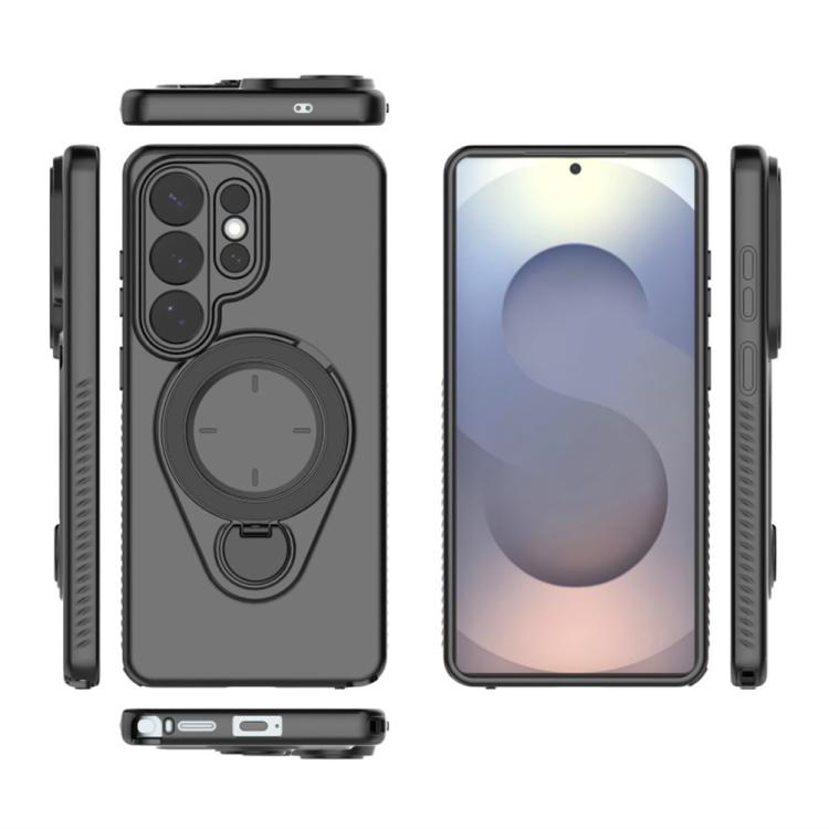 For Samsung Galaxy S26 Ultra 5G WANLONFENG Ring Kickstand Phone Case with Screen Protector