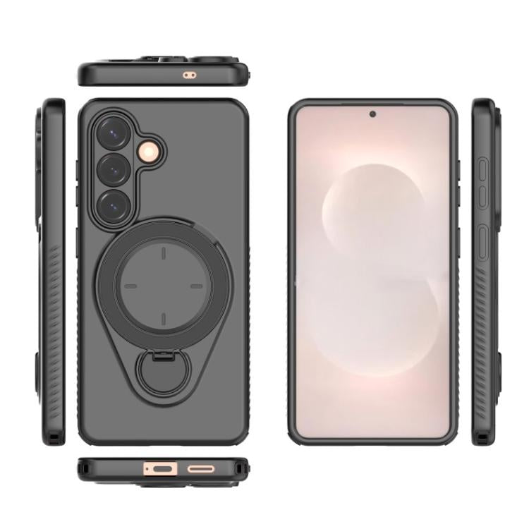 For Samsung Galaxy S26 5G WANLONFENG Ring Kickstand Phone Case with Screen Protector