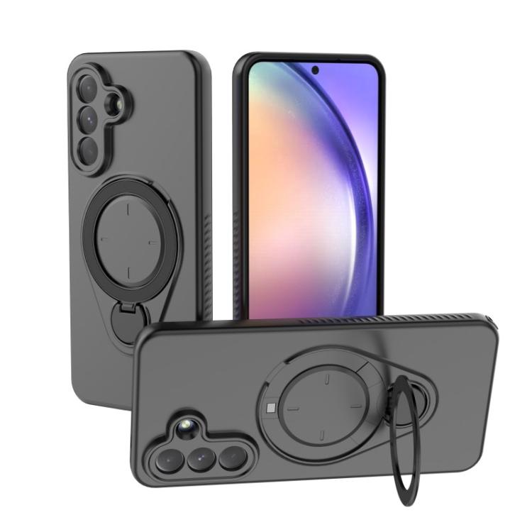 For Samsung Galaxy A57 5G WANLONFENG Ring Kickstand Phone Case with Screen Protector