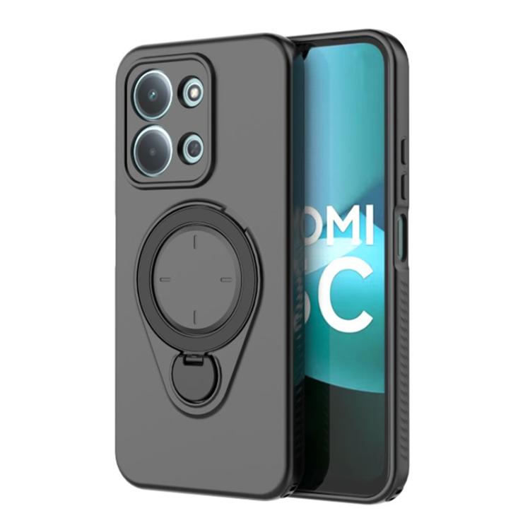 For Redmi 15C 5G / 4G Global 171mm WANLONFENG Ring Kickstand Phone Case with Screen Protector