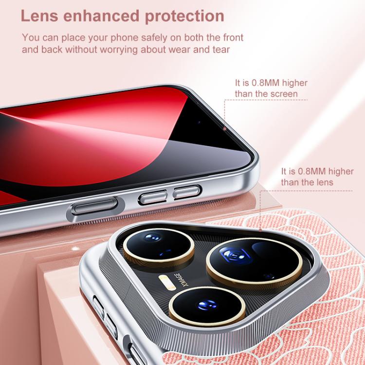 For Huawei Pura 80 Ultra 5G Embossed Camellia Wool Linen Fabric Magnetic Three Guarantees Phone Case