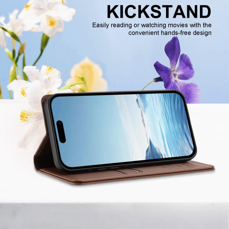 For Galaxy S23 FE 5G Peony Embossed Magnetic RFID Vegan Leather Phone Case