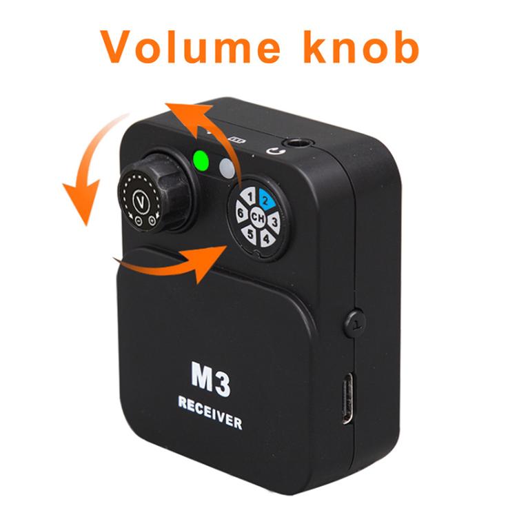 MT-M3 Portable Wireless In-Ear Monitoring System for Stage 3.5mm / 6.5mm TX & 1 RX