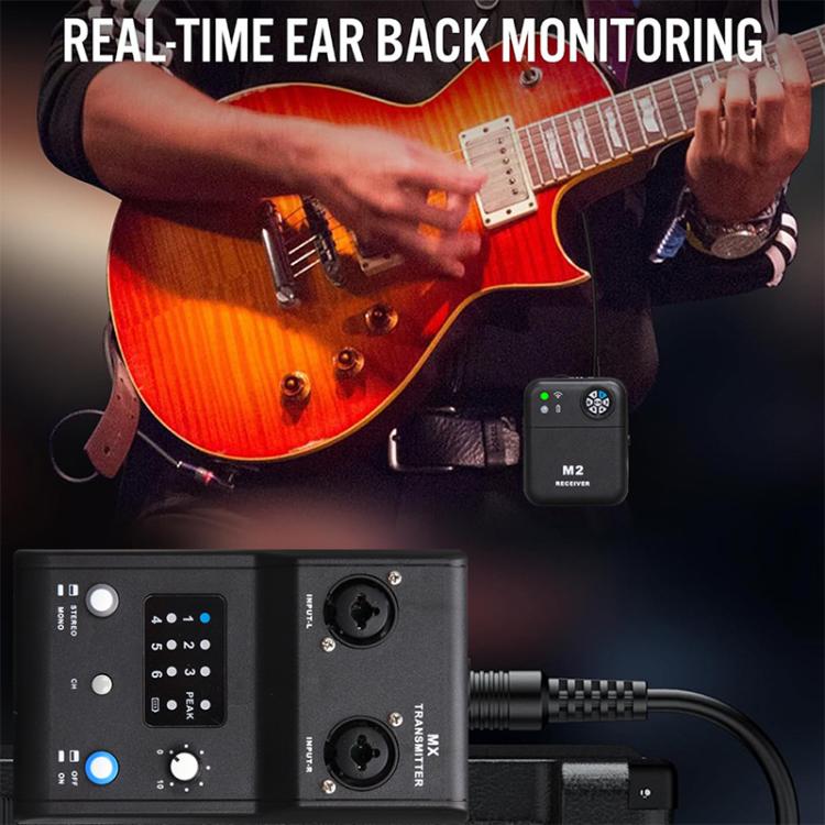 M2 Portable Wireless Monitoring Receiver with Wired Earphones