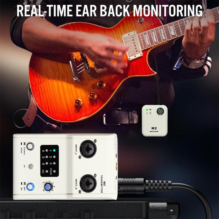 M2 Portable Wireless Monitoring Receiver with Wired Earphones