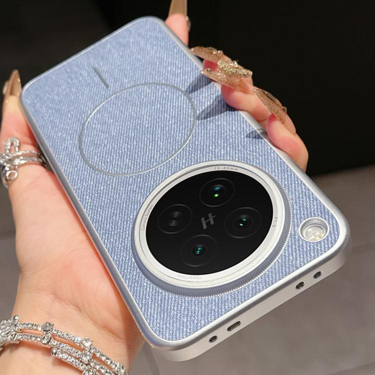 For OPPO Find X8s Retro Linen Fabric Magnetic Three Guarantees Phone Case
