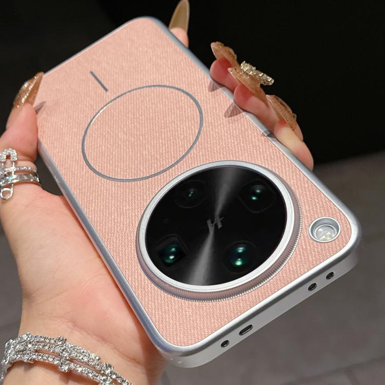 For OPPO Find X8 Ultra Retro Linen Fabric Magnetic Three Guarantees Phone Case