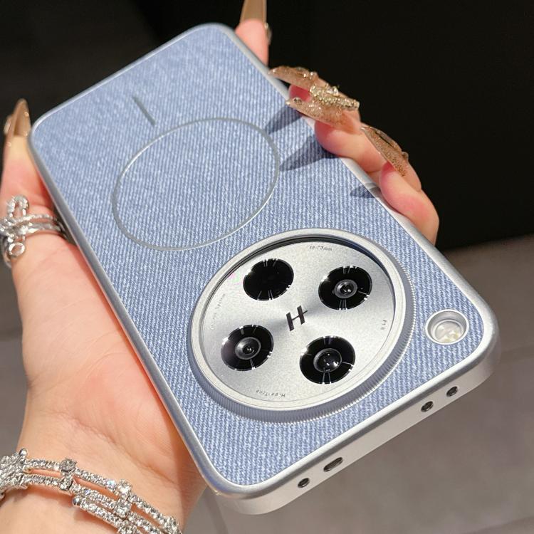For OPPO Find X8 Retro Linen Fabric Magnetic Three Guarantees Phone Case
