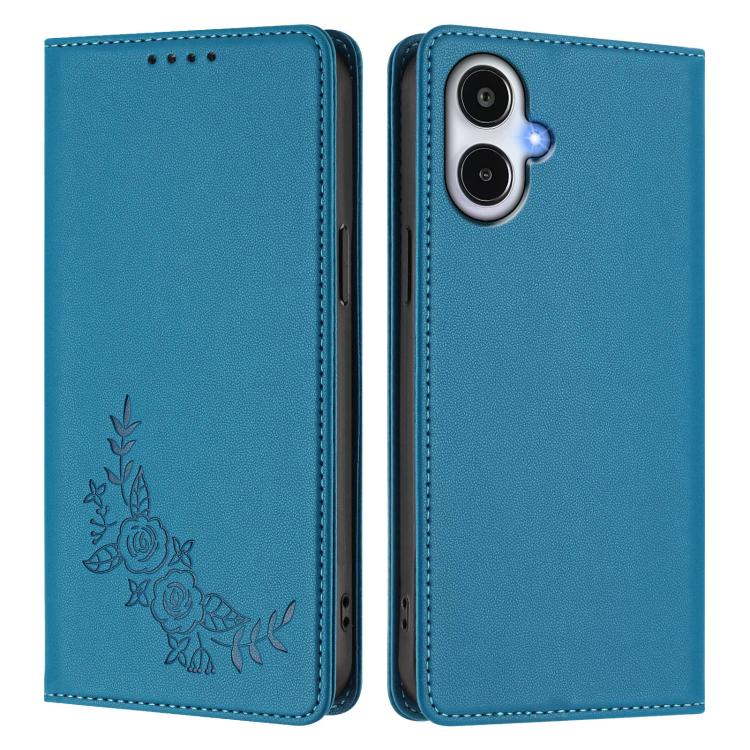 For Galaxy A25e / A25 5G Japan Peony Embossed Magnetic RFID Vegan Leather Phone Case