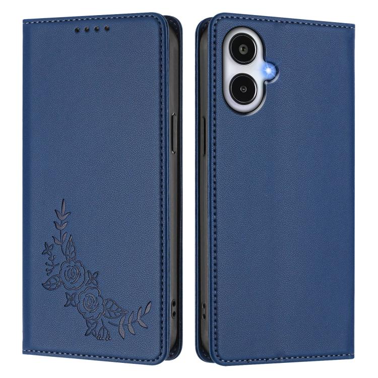 For Galaxy A25e / A25 5G Japan Peony Embossed Magnetic RFID Vegan Leather Phone Case