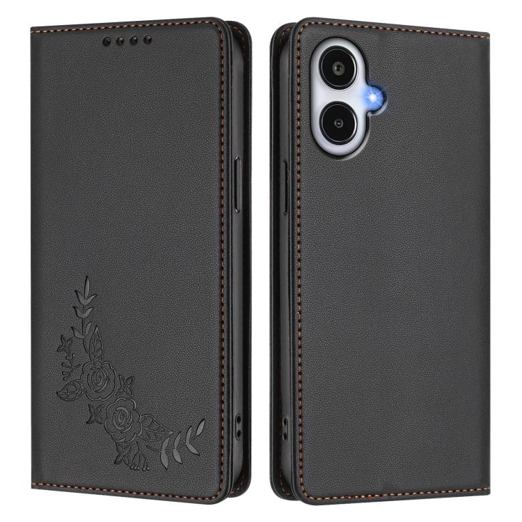 For Galaxy A25e / A25 5G Japan Peony Embossed Magnetic RFID Vegan Leather Phone Case