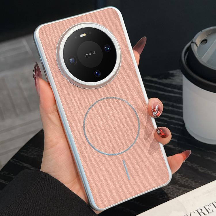 For Huawei Mate 80 / 80 Pro Retro Linen Fabric Magnetic Three Guarantees Phone Case