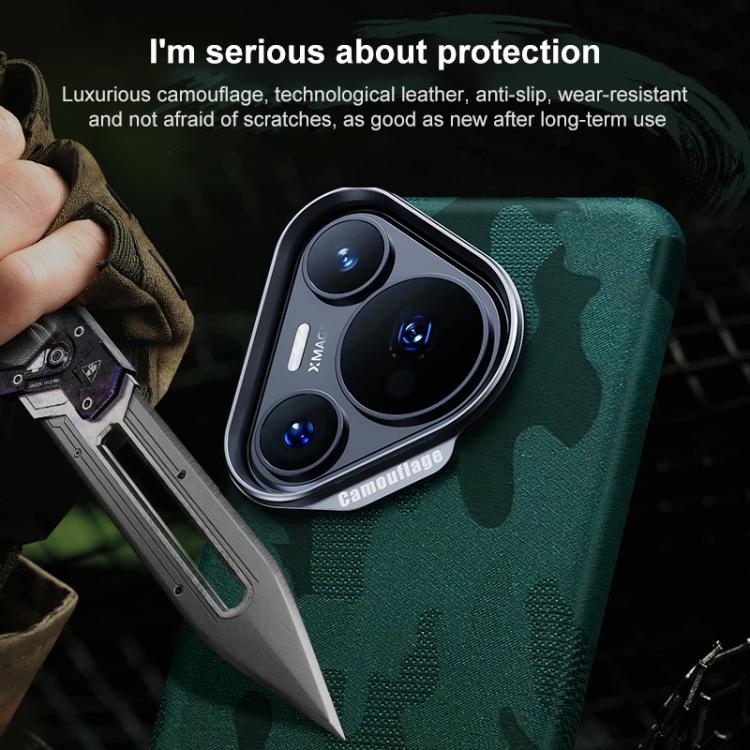 For Huawei Pura 70 Pro Camouflage Full Coverage Magnetic Shockproof Phone Case