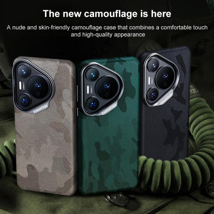 For Huawei Pura 70 Pro Camouflage Full Coverage Magnetic Shockproof Phone Case