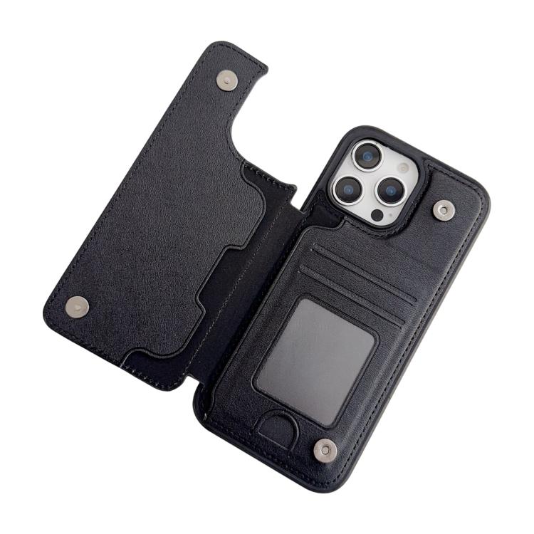 For iPhone 17 Magnetic Snap Multifunctional Card Wallet Holder Phone Case