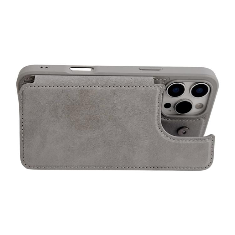 For iPhone 17 Magnetic Snap Multifunctional Card Wallet Holder Phone Case