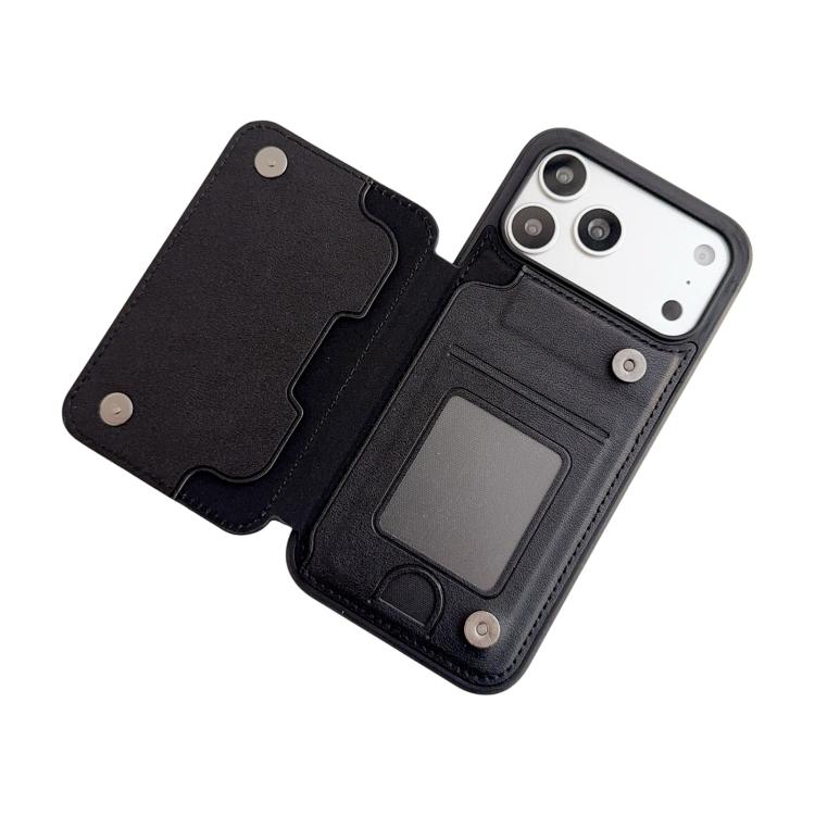 For iPhone Air Magnetic Snap Multifunctional Card Wallet Holder Phone Case