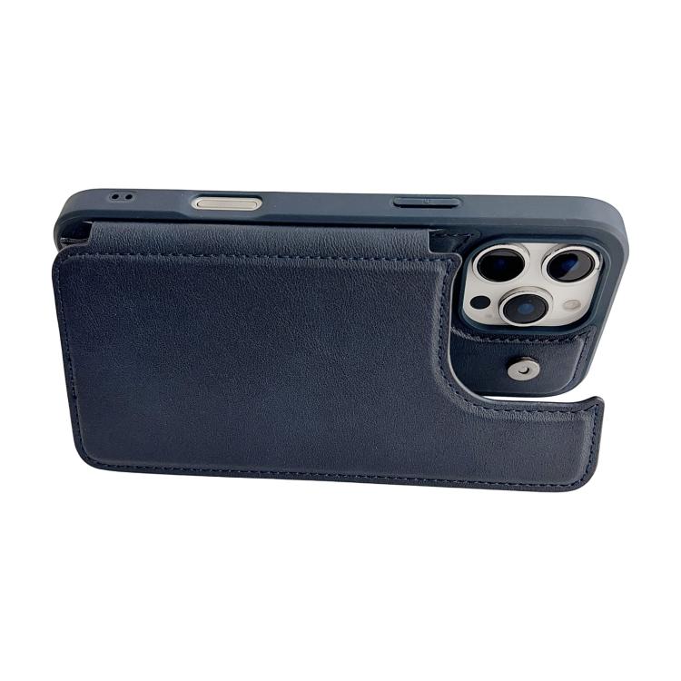 For iPhone 16 Pro Magnetic Snap Multifunctional Card Wallet Holder Phone Case