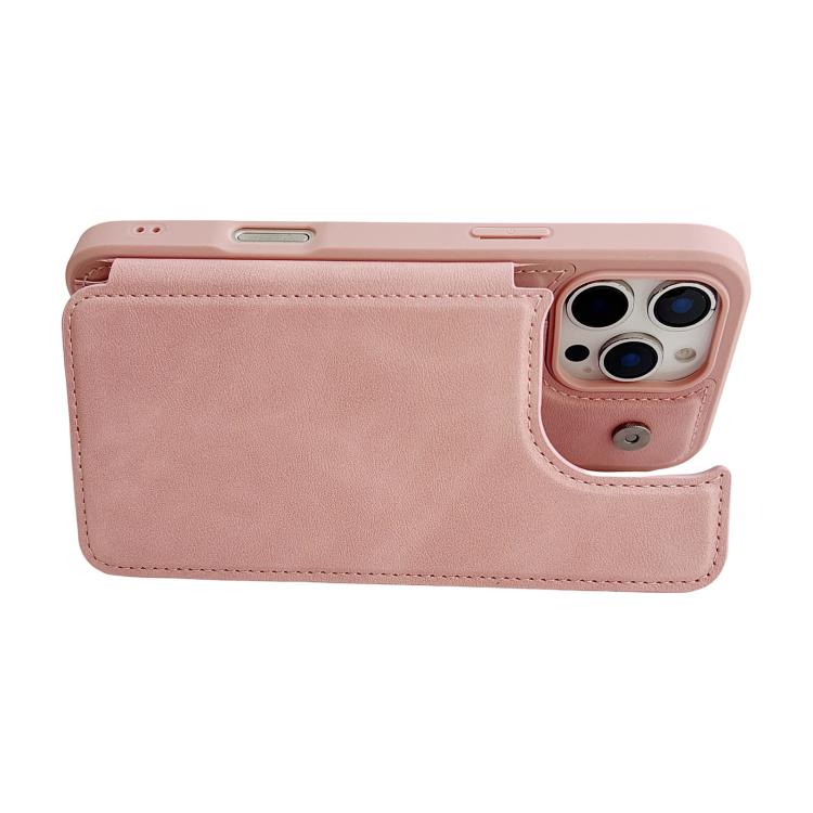 For iPhone 14 Pro Max Magnetic Snap Multifunctional Card Wallet Holder Phone Case