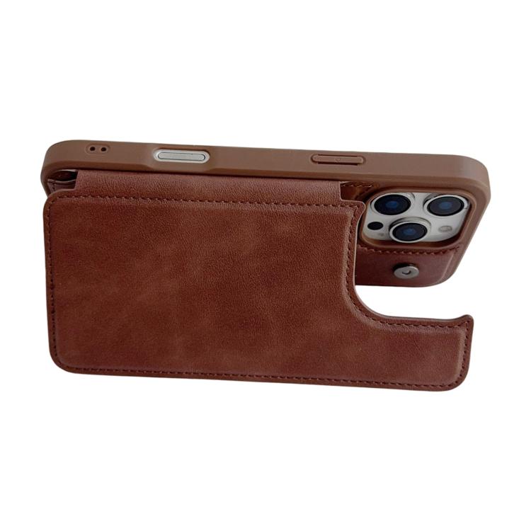 For iPhone 12 / 12 Pro Magnetic Snap Multifunctional Card Wallet Holder Phone Case