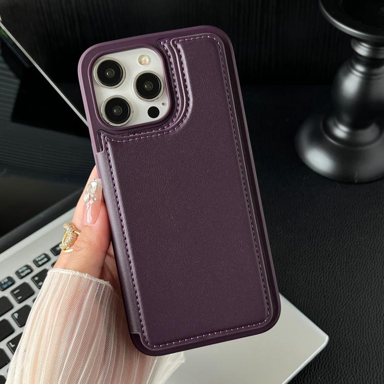 For iPhone 12 / 12 Pro Magnetic Snap Multifunctional Card Wallet Holder Phone Case