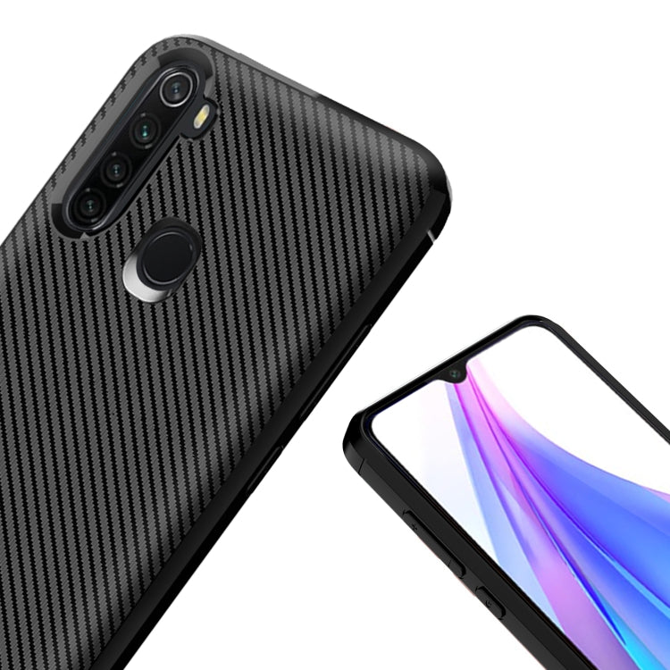 For Samsung Galaxy A21 EU Version Carbon Fiber Texture Shockproof TPU Protective Case