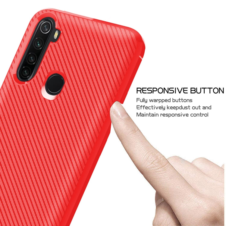 For Samsung Galaxy A21 EU Version Carbon Fiber Texture Shockproof TPU Protective Case