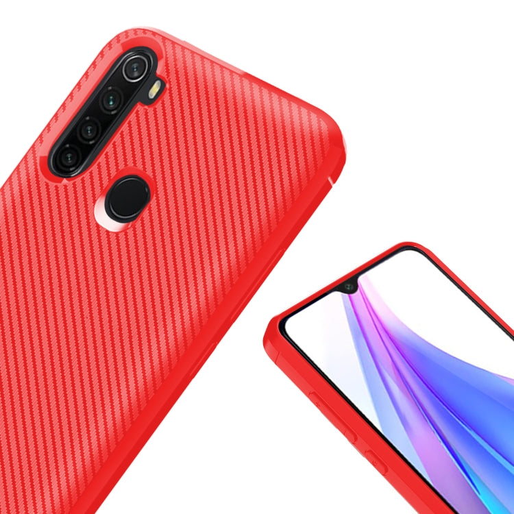 For Samsung Galaxy A21 EU Version Carbon Fiber Texture Shockproof TPU Protective Case