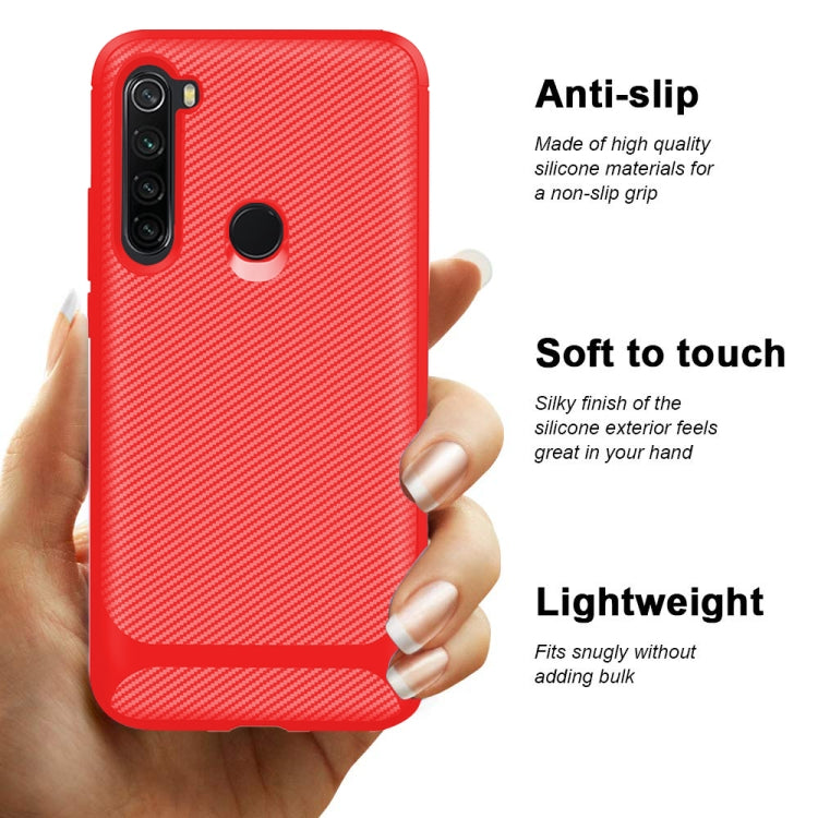 For Samsung Galaxy A21 EU Version Carbon Fiber Texture Shockproof TPU Protective Case