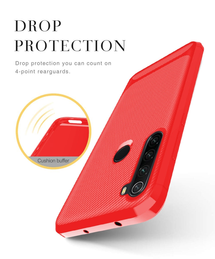 For Samsung Galaxy A21 EU Version Carbon Fiber Texture Shockproof TPU Protective Case